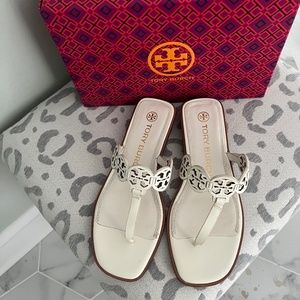 Tory Burch Tiny Miller Thong Sandal- in great condition-normal wear on sole